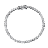 Sterling Silver Moissanite Tennis Bracelet – Women’s Jewelry - Diamond - Lab